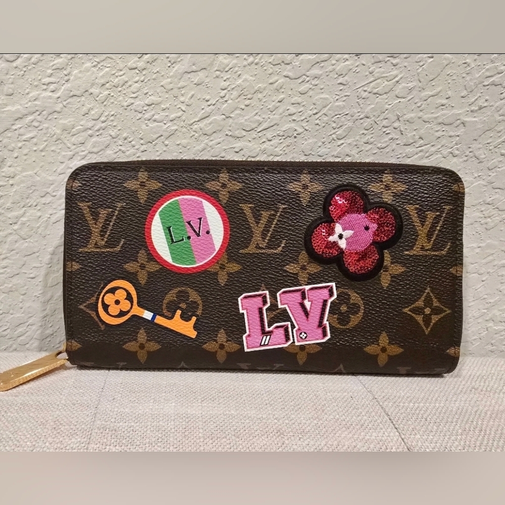 Louis Vuitton Limited Edition Patches Zippy Wallet